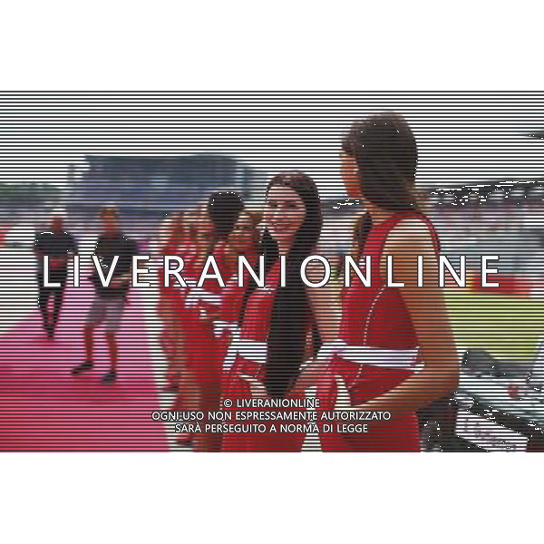 Grid girls on the drivers parade. 20.07.2014. Formula 1 World Championship, Rd 10, German Grand Prix, Hockenheim, Germany, Race Day. - www.xpbimages.com, EMail: requests@xpbimages.com - copy of publication required for printed pictures. Every used picture is fee-liable. © Copyright: Schaber / XPB Images /AGENZIA ALDO LIVERANI SAS - ITALY ONLY - EDITORIAL USE ONLY - Gp F1 germania Gara