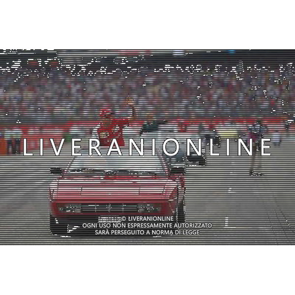 Kimi Raikkonen (FIN) Ferrari on the drivers parade. 20.07.2014. Formula 1 World Championship, Rd 10, German Grand Prix, Hockenheim, Germany, Race Day. - www.xpbimages.com, EMail: requests@xpbimages.com - copy of publication required for printed pictures. Every used picture is fee-liable. © Copyright: Schaber / XPB Images /AGENZIA ALDO LIVERANI SAS - ITALY ONLY - EDITORIAL USE ONLY - Gp F1 germania Gara