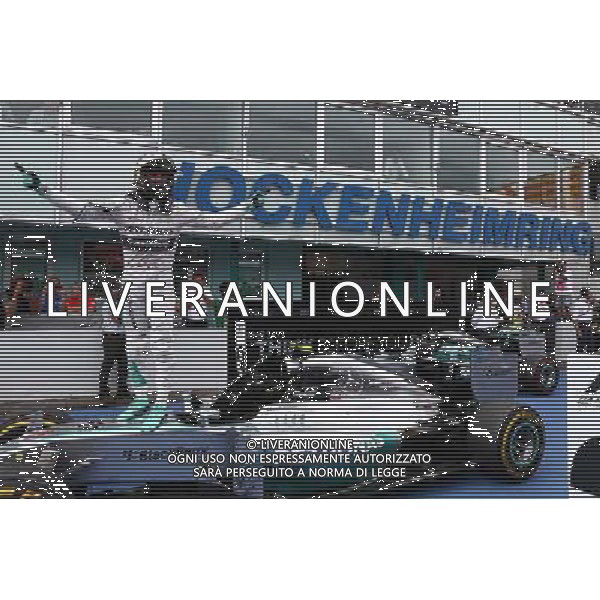 1st place Nico Rosberg (GER) Mercedes AMG F1 W05. 20.07.2014. Formula 1 World Championship, Rd 10, German Grand Prix, Hockenheim, Germany, Race Day. - www.xpbimages.com, EMail: requests@xpbimages.com - copy of publication required for printed pictures. Every used picture is fee-liable. © Copyright: Batchelor / XPB Images - Gp F1 Germania gara /AGENZIA ALDO LIVERANI SAS - ITALY ONLY - EDITORIAL USE ONLY
