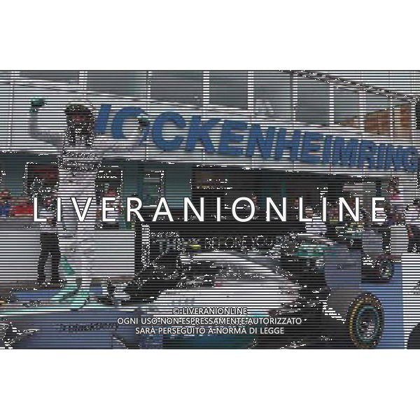 1st place Nico Rosberg (GER) Mercedes AMG F1. 20.07.2014. Formula 1 World Championship, Rd 10, German Grand Prix, Hockenheim, Germany, Race Day. - www.xpbimages.com, EMail: requests@xpbimages.com - copy of publication required for printed pictures. Every used picture is fee-liable. © Copyright: Batchelor / XPB Images - Gp F1 Germania gara /AGENZIA ALDO LIVERANI SAS - ITALY ONLY - EDITORIAL USE ONLY