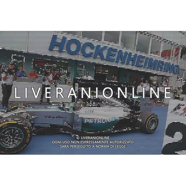 1st place Nico Rosberg (GER) Mercedes AMG F1. 20.07.2014. Formula 1 World Championship, Rd 10, German Grand Prix, Hockenheim, Germany, Race Day. - www.xpbimages.com, EMail: requests@xpbimages.com - copy of publication required for printed pictures. Every used picture is fee-liable. © Copyright: Batchelor / XPB Images - Gp F1 Germania gara /AGENZIA ALDO LIVERANI SAS - ITALY ONLY - EDITORIAL USE ONLY