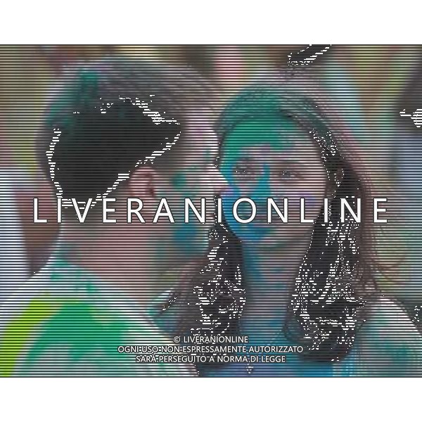 (140719) -- ST. PETERSBURG, July 19, 2014 () -- People participate in the Festival of Colors in St. Petersburg, Russia, on July 19, 2014. (/Lu Jinbo) ©photoshot/AGENZIA ALDO LIVERANI SAS - ITALY ONLY - Le persone partecipano al Festival dei colori a San Pietroburgo, in Russia, il 19 luglio 2014