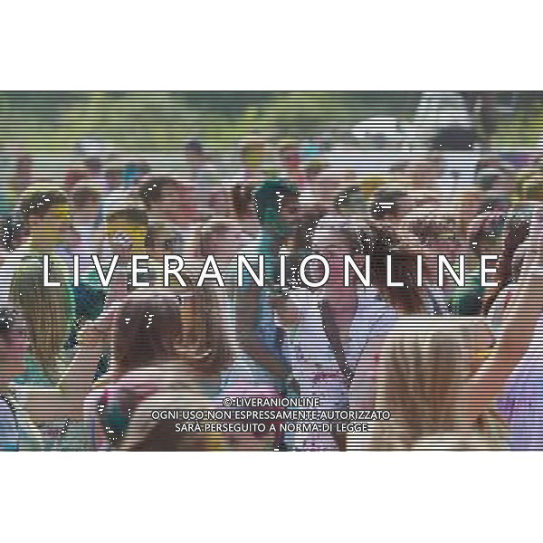 (140719) -- ST. PETERSBURG, July 19, 2014 () -- People participate in the Festival of Colors in St. Petersburg, Russia, on July 19, 2014. (/Lu Jinbo) ©photoshot/AGENZIA ALDO LIVERANI SAS - ITALY ONLY - Le persone partecipano al Festival dei colori a San Pietroburgo, in Russia, il 19 luglio 2014
