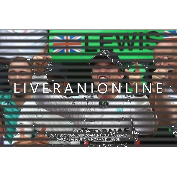 1st place Nico Rosberg (GER) Mercedes AMG F1 W05 and 3rd place Lewis Hamilton (GBR) Mercedes AMG F1 W05. 20.07.2014. Formula 1 World Championship, Rd 10, German Grand Prix, Hockenheim, Germany, Race Day. - www.xpbimages.com, EMail: requests@xpbimages.com - copy of publication required for printed pictures. Every used picture is fee-liable. Â© Copyright: Batchelor / XPB Images /AGENZIA ALDO LIVERANI SAS - ITALY ONLY - EDITORIAL USE ONLY - Gp F1 Germania gara