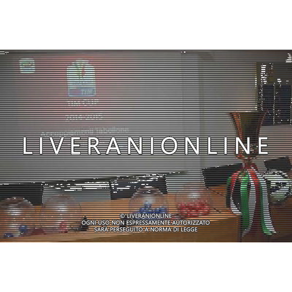 Sorteggio abbinamento squadre Coppa Italia Tim Cup nella sede della Lega Calcio a Milano 22 luglio 2014 Â©Gazzaniga/AGENZIA ALDO LIVERANI SAS