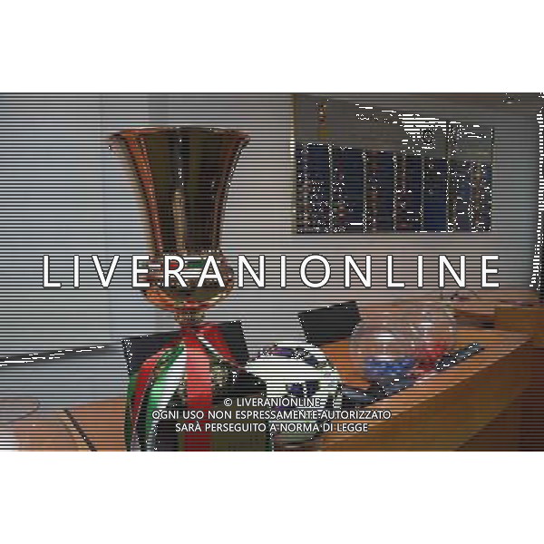 Sorteggio abbinamento squadre Coppa Italia Tim Cup nella sede della Lega Calcio a Milano 22 luglio 2014 Â©Gazzaniga/AGENZIA ALDO LIVERANI SAS