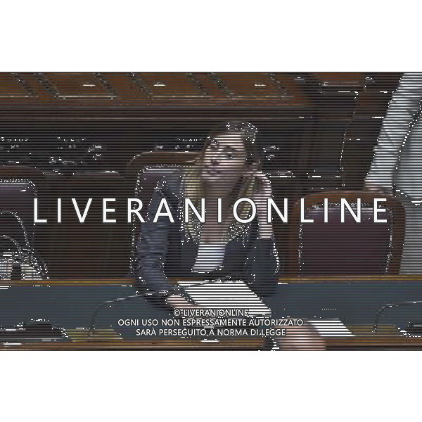 Seduta alla Camera su discussione della relazione della Giunta per le autorizzazioni sulla domanda di autorizzazione ad eseguire la misura cautelare della custodia in carcere nei confronti del deputato Galan - Roma 22 luglio 2014 nella foto Maria Elena Boschi ©Corradetti/AGENZIA ALDO LIVERANI SAS