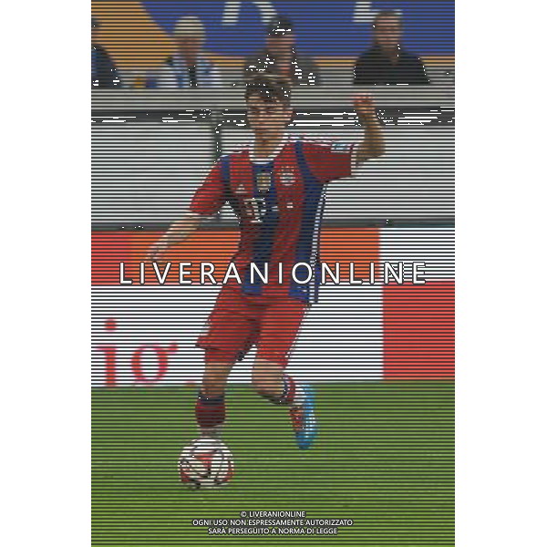 Lukas Scholl ( FC Bayern Muenchen ) // during a Friendly Match between MSV Duisburg and FC Bayern Muenchen at the Schau Ins Land Arena in Duisburg, Germany on 2014/07/21. EXPA Pictures © 2014, PhotoCredit: EXPA/ Eibner-Pressefoto/ Thienel *****ATTENTION - OUT of GER***** ©photoshot/AGENZIA ALDO LIVERANI SAS - ITALY ONLY - EDITORIAL USE ONLY - Partita amichevole tra MSV Duisburg e FC Bayern Monaco a Duisburg, in Germania il 21 luglio 2014