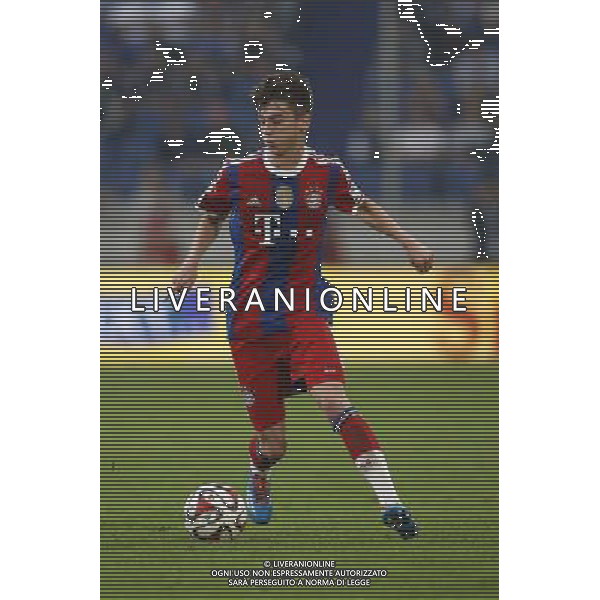 Lucas Scholl (Sohn vom Mehmet Scholl - FC Bayern Muenchen) // during a Friendly Match between MSV Duisburg and FC Bayern Muenchen at the Schau Ins Land Arena in Duisburg, Germany on 2014/07/21. EXPA Pictures © 2014, PhotoCredit: EXPA/ Eibner-Pressefoto/ Schueler *****ATTENTION - OUT of GER***** ©photoshot/AGENZIA ALDO LIVERANI SAS - ITALY ONLY - EDITORIAL USE ONLY - Partita amichevole tra MSV Duisburg e FC Bayern Monaco a Duisburg, in Germania il 21 luglio 2014