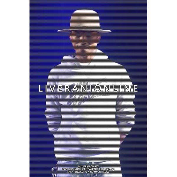 Pharrell Williams performs on the main stage at T in the Park Festival, Balado, Scotland UK on 12th July 2014 ©PHOTOSHOT/AGENZIA ALDO LIVERANI SAS - ITALY ONLY - EDITORIAL USE ONLY