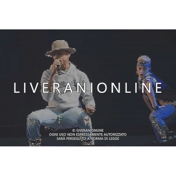 Pharrell Williams performs on the main stage at T in the Park Festival, Balado, Scotland UK on 12th July 2014 ©PHOTOSHOT/AGENZIA ALDO LIVERANI SAS - ITALY ONLY - EDITORIAL USE ONLY