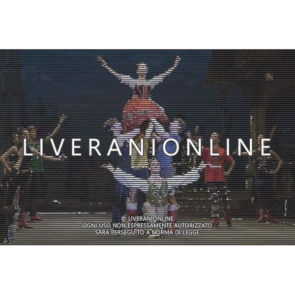Members of the English National Ballet perform during a dress rehearsal for Coppelia at the London Coliseum on 22 July, 2014 ©PHOTOSHOT/AGENZIA ALDO LIVERANI SAS - ITALY ONLY - EDITORIAL USE ONLY