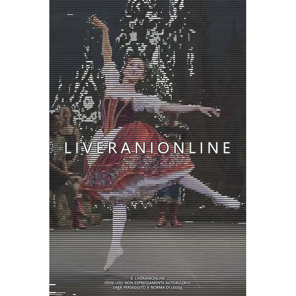 Members of the English National Ballet perform during a dress rehearsal for Coppelia at the London Coliseum on 22 July, 2014 ©PHOTOSHOT/AGENZIA ALDO LIVERANI SAS - ITALY ONLY - EDITORIAL USE ONLY