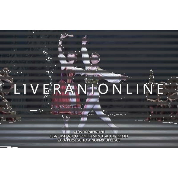 Members of the English National Ballet perform during a dress rehearsal for Coppelia at the London Coliseum on 22 July, 2014 ©PHOTOSHOT/AGENZIA ALDO LIVERANI SAS - ITALY ONLY - EDITORIAL USE ONLY
