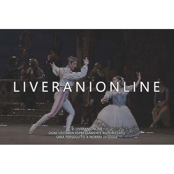 Members of the English National Ballet perform during a dress rehearsal for Coppelia at the London Coliseum on 22 July, 2014 ©PHOTOSHOT/AGENZIA ALDO LIVERANI SAS - ITALY ONLY - EDITORIAL USE ONLY