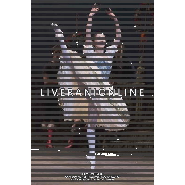 Members of the English National Ballet perform during a dress rehearsal for Coppelia at the London Coliseum on 22 July, 2014 ©PHOTOSHOT/AGENZIA ALDO LIVERANI SAS - ITALY ONLY - EDITORIAL USE ONLY