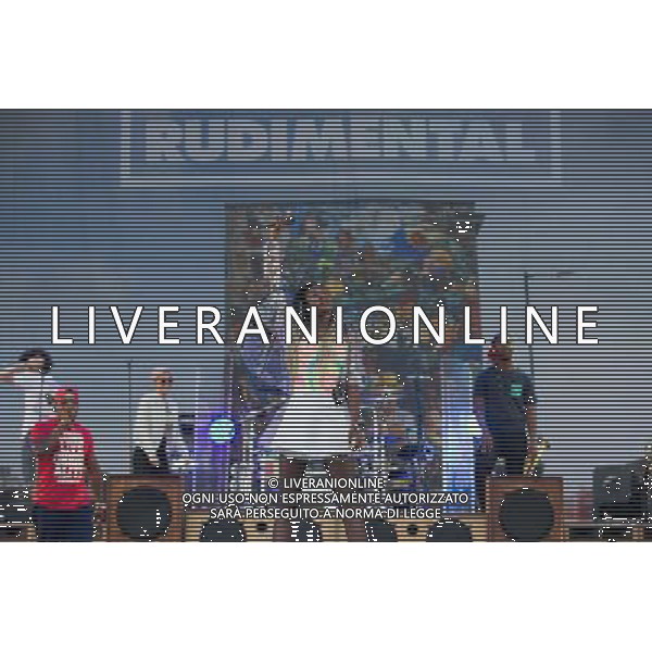 Rudimental perform on the Main Stage at T in the Park Festival, Balado, Scotland UK on 12th July 2014. Shown here DJ Locksmith ( Leon Rolle - red T-shirt) ©PHOTOSHOT/AGENZIA ALDO LIVERANI SAS - ITALY ONLY - EDITORIAL USE ONLY