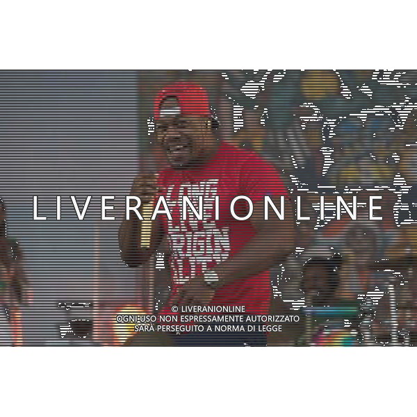 Rudimental perform on the Main Stage at T in the Park Festival, Balado, Scotland UK on 12th July 2014. Shown here DJ Locksmith ( Leon Rolle - red T-shirt) ©PHOTOSHOT/AGENZIA ALDO LIVERANI SAS - ITALY ONLY - EDITORIAL USE ONLY