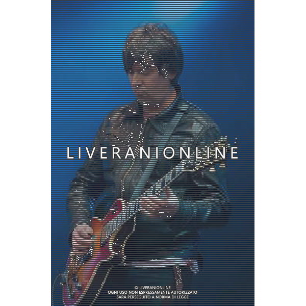 The Charlatans perform on the Radio 1 Stage T in the Park Festival, Balado, Scotland UK on 12th July 2014. The band consists of Tim Burgess (vocals), Mark Collins (guitar), Martin Blunt (bass guitar) ©PHOTOSHOT/AGENZIA ALDO LIVERANI SAS - ITALY ONLY - EDITORIAL USE ONLY