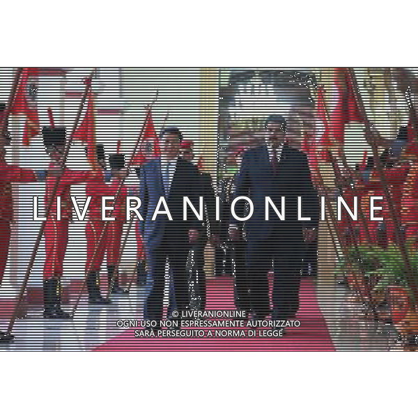 (140720) -- CARACAS, July 20, 2014 () -- Chinese President Xi Jinping (L) and his Venezuelan counterpart Nicolas Maduro (R) arrive for a meeting in Caracas, Venezuela, July 20, 2014. (/Lan Hongguang) (ry) ©photoshot/AGENZIA ALDO LIVERANI SAS - ITALY ONLY - EDITORIAL USE ONLY