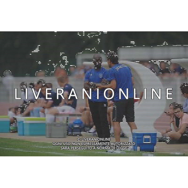 Claude MAKELELE / Didier THOLOT - 19.07.2014 - Bastia / Evian Thonon - Match Amical Photo : Jean Paul Thomas / Icon Sport AG ALDO LIVERANI SAS ONLY ITALY