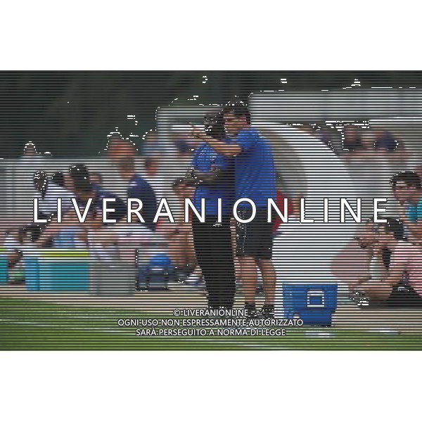 Claude MAKELELE / Didier THOLOT - 19.07.2014 - Bastia / Evian Thonon - Match Amical Photo : Jean Paul Thomas / Icon Sport AG ALDO LIVERANI SAS ONLY ITALY