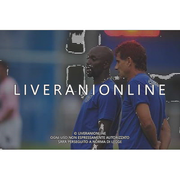 Claude MAKELELE / Didier THOLOT - 19.07.2014 - Bastia / Evian Thonon - Match Amical Photo : Jean Paul Thomas / Icon Sport AG ALDO LIVERANI SAS ONLY ITALY