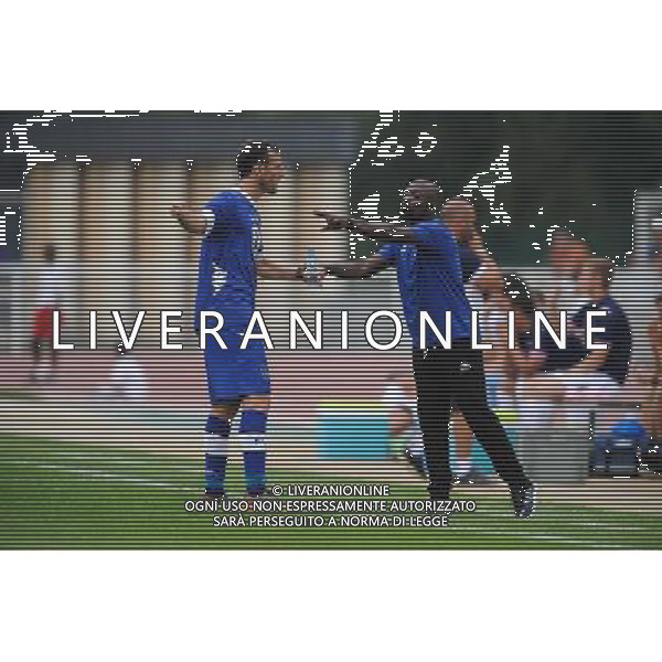 Claude MAKELELE / Sebastien SQUILLACI - 19.07.2014 - Bastia / Evian Thonon - Match Amical Photo : Jean Paul Thomas / Icon Sport AG ALDO LIVERANI SAS ONLY ITALY