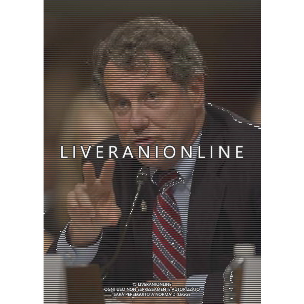 United States Senator Sherrod Brown (Democrat of Ohio) introduces Robert A. McDonald, nominee for Secretary of Veterans Affairs, during McDonald\'s confirmation hearing before the United States Senate Committee on Veterans Affairs in Washington, D.C. on Tuesday, July 22, 2014. ©photoshot/AGENZIA ALDO LIVERANI SAS - ITALY ONLY - EDITORIAL USE ONLY