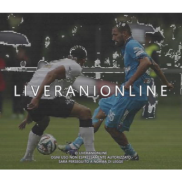 Cyrus Christie (Derby County FC) und Danny (Zenit St. Petersburg) // Cyrus Christie (Derby County FC) and Danny (Zenit St. Petersburg) during a testmatch between Derby County FC and Zenit Sankt Petersburg at the Sportscenter, Kalsdorf, Austria on 2014/07/22, EXPA Pictures © 2014, PhotoCredit: EXPA/ Erwin Scheriau ©photoshot/AGENZIA ALDO LIVERANI SAS - ITALY ONLY - EDITORIAL USE ONLY - Test match tra Derby County FC e Zenit St Petersburg al centro sportivo, Kalsdorf, Austria il 22/07/2014