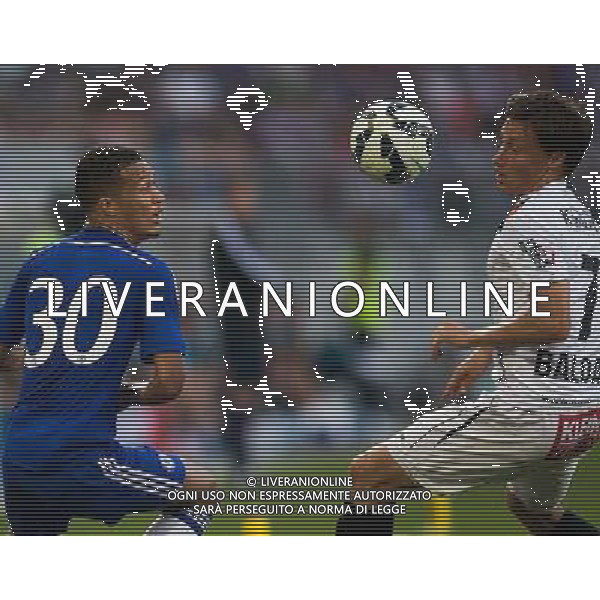 Lewis Baker (FC Chelsea), Dario Baldauf (RZ Pellets WAC) // during a Friendly Match between RZ Pellets WAC and FC Chelsea at the Wˆrthersee Arena, Klagenfurt, Austria on 2014/07/23. EXPA Pictures © 2014, PhotoCredit: EXPA/ Johann Groder ©photoshot/AGENZIA ALDO LIVERANI SAS - ITALY ONLY - EDITORIAL USE ONLY