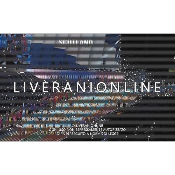 SCOTLAND TEAM ENTER THE STADIUM OPENING CEREMONY COMMONWEALTH GAMES 2014 CELTIC PARK, GLASGOW, SCOTLAND 23 July 2014 DIC9612 COMMONWEALTH GAMES 2014, GLASGOW ©photoshot/AGENZIA ALDO LIVERANI SAS - ITALY ONLY - EDITORIAL USE ONLY