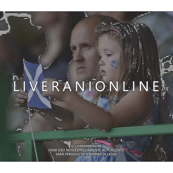 A young Scottish girl attends the Opening Ceremony the 20th Commonwealth Games in Glasgow Commonwealth Games Opening Ceremony, Celtic Park, Glasgow, 23.07.14 ©photoshot/AGENZIA ALDO LIVERANI SAS - ITALY ONLY - EDITORIAL USE ONLY
