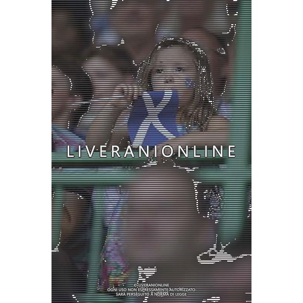 A young Scottish girl attends the Opening Ceremony the 20th Commonwealth Games in Glasgow Commonwealth Games Opening Ceremony, Celtic Park, Glasgow, 23.07.14 ©photoshot/AGENZIA ALDO LIVERANI SAS - ITALY ONLY - EDITORIAL USE ONLY