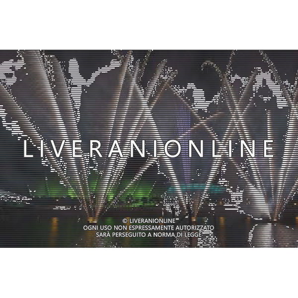 FIREWORKS OVER THE ARMDILLO AND THE HYDRO ON THE OPENING OF THE COMMONWEALTH GAMES. ©photoshot/AGENZIA ALDO LIVERANI SAS - ITALY ONLY - EDITORIAL USE ONLY