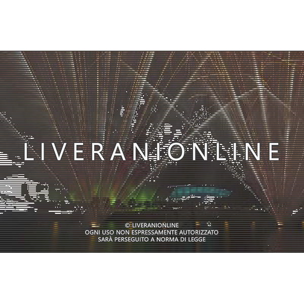 FIREWORKS OVER THE ARMDILLO AND THE HYDRO ON THE OPENING OF THE COMMONWEALTH GAMES. ©photoshot/AGENZIA ALDO LIVERANI SAS - ITALY ONLY - EDITORIAL USE ONLY