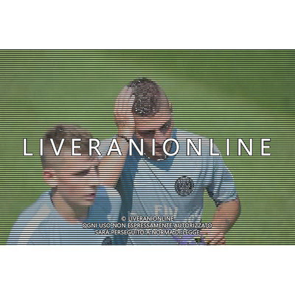Lucas Digne / Marco Verratti - 24.07.2014 - PSG - Entrainement -Camp des Loges- Photo: Andre Ferreira / Icon Sport AG ALDO LIVERANI SAS ONLY ITALY