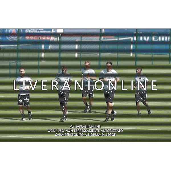 Zoumana Camara / Clement Chantome / Zlatan Ibrahimovic / Hervin Ongenda - 24.07.2014 - PSG - Entrainement -Camp des Loges- Photo: Andre Ferreira / Icon Sport AG ALDO LIVERANI SAS ONLY ITALY