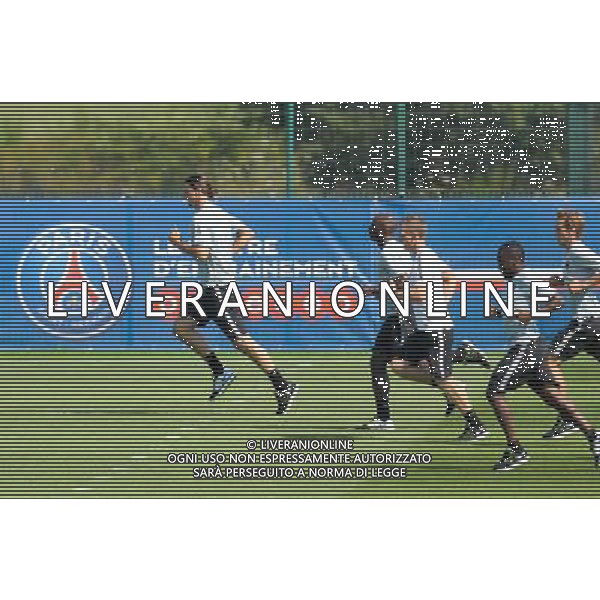 Zoumana Camara / Zlatan Ibrahimovic - 24.07.2014 - PSG - Entrainement -Camp des Loges- Photo: Andre Ferreira / Icon Sport AG ALDO LIVERANI SAS ONLY ITALY
