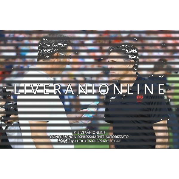 Laurent BLANC / Claude PUEL - 23.07.2014 - Paris Saint Germain / Nice - Match Amical Photo : Nicolas Guyonnet / Icon Sport AG ALDO LIVERANI SAS ONLY ITALY