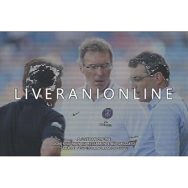 Laurent BLANC / Claude PUEL / Damien Comolli - 23.07.2014 - Paris Saint Germain / Nice - Match Amical Photo : Nicolas Guyonnet / Icon Sport AG ALDO LIVERANI SAS ONLY ITALY