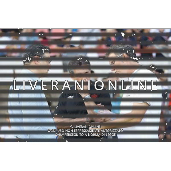 Laurent BLANC / Claude PUEL / Damien Comolli - 23.07.2014 - Paris Saint Germain / Nice - Match Amical Photo : Nicolas Guyonnet / Icon Sport AG ALDO LIVERANI SAS ONLY ITALY