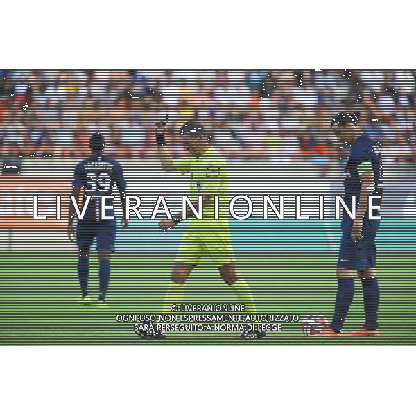 Wilfried BIEN / Zlatan IBRAHIMOVIC - 23.07.2014 - Paris Saint Germain / Nice - Match Amical Photo : Nicolas Guyonnet / Icon Sport AG ALDO LIVERANI SAS ONLY ITALY