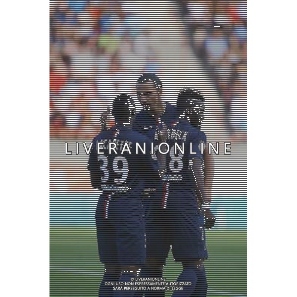 Joie PSG - Romuald LACAZETTE / Jean Christophe BAHEBECK / Zlatan IBRAHIMOVIC - 23.07.2014 - Paris Saint Germain / Nice - Match Amical Photo : Nicolas Guyonnet / Icon Sport AG ALDO LIVERANI SAS ONLY ITALY