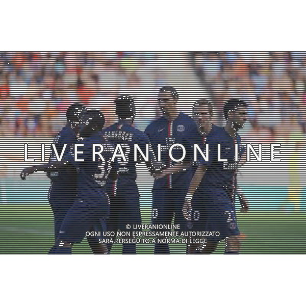 Joie PSG - Jean Christophe BAHEBECK / Zlatan IBRAHIMOVIC - 23.07.2014 - Paris Saint Germain / Nice - Match Amical Photo : Nicolas Guyonnet / Icon Sport AG ALDO LIVERANI SAS ONLY ITALY