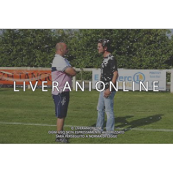Pascal DUPRAZ / Sylvain RIPOLL - 23.07.2014 - Lorient / Evian Thonon - Match de preparation - Ligue 1 2014/2015 Photo : Philippe Le Brech / Icon Sport /AGENZIA ALDO LIVERANI SAS - ITALY ONLY - EDITORIAL USE ONLY