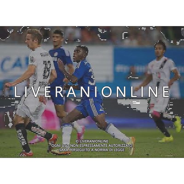 Michael Berger (RZ Pellets WAC) , Lewis Baker (FC Chelsea) // during a Friendly Match between RZ Pellets WAC and FC Chelsea at the Wˆrthersee Arena, Klagenfurt, Austria on 2014/07/23. EXPA Pictures © 2014, PhotoCredit: EXPA/ Johann Groder ©photoshot/AGENZIA ALDO LIVERANI SAS - ITALY ONLY - EDITORIAL USE ONLY