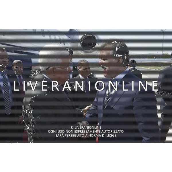 (140719) -- ISTANBUL, July 19, 2014 () -- Palestinian President Mahmoud Abbas (L) shakes hands with Turkish President Abdullah Gul, upon his arrival in Istanbul, Turkey, July 18, 2014. Palestinian President Mahmoud Abbas discussed the Gaza crisis with Turkish President Abdullah Gul, after Israel launched ground offensive in Gaza. (/Pool) (zjy) ©PHOTOSHOT/AGENZIA ALDO LIVERANI SAS - ITALY ONLY - EDITORIAL USE ONLY