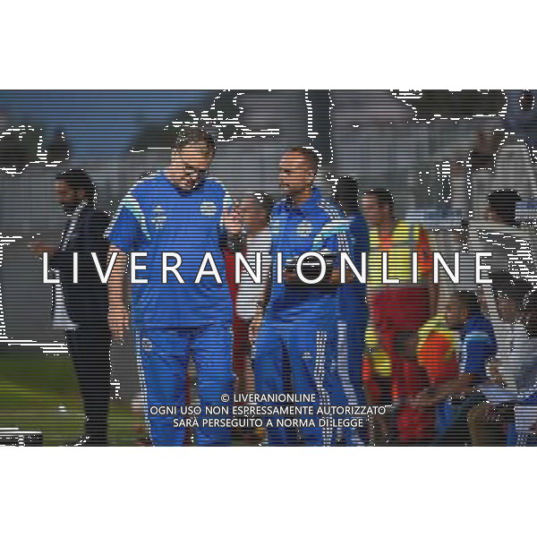 Marcelo BIELSA / Javier Torrente - 23.07.2014 - Marseille / Benfica - Match Amical Photo : Fred Porcu / Icon Sport AG ALDO LIVERANI SAS ONLY ITALY