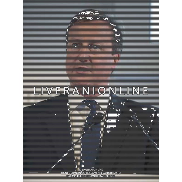 Prime Minister David Cameron gives a speech at the Commonwealth games Business conference in Glasgow university. Commonwealth games Business conference with speeches from and Prime Minister David Cameron, Glasgow, 23.07.14 ©photoshot/AGENZIA ALDO LIVERANI SAS - ITALY ONLY - EDITORIAL USE ONLY